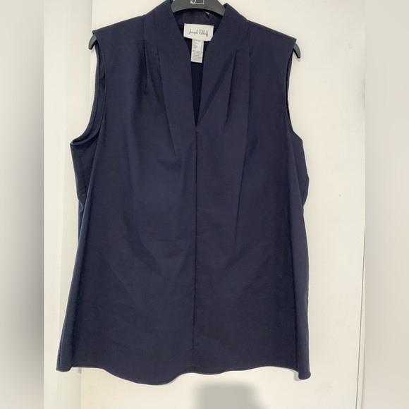 Navy Blue Joseph Ribkoff Sleeveless Blouse - Picture 1 of 1